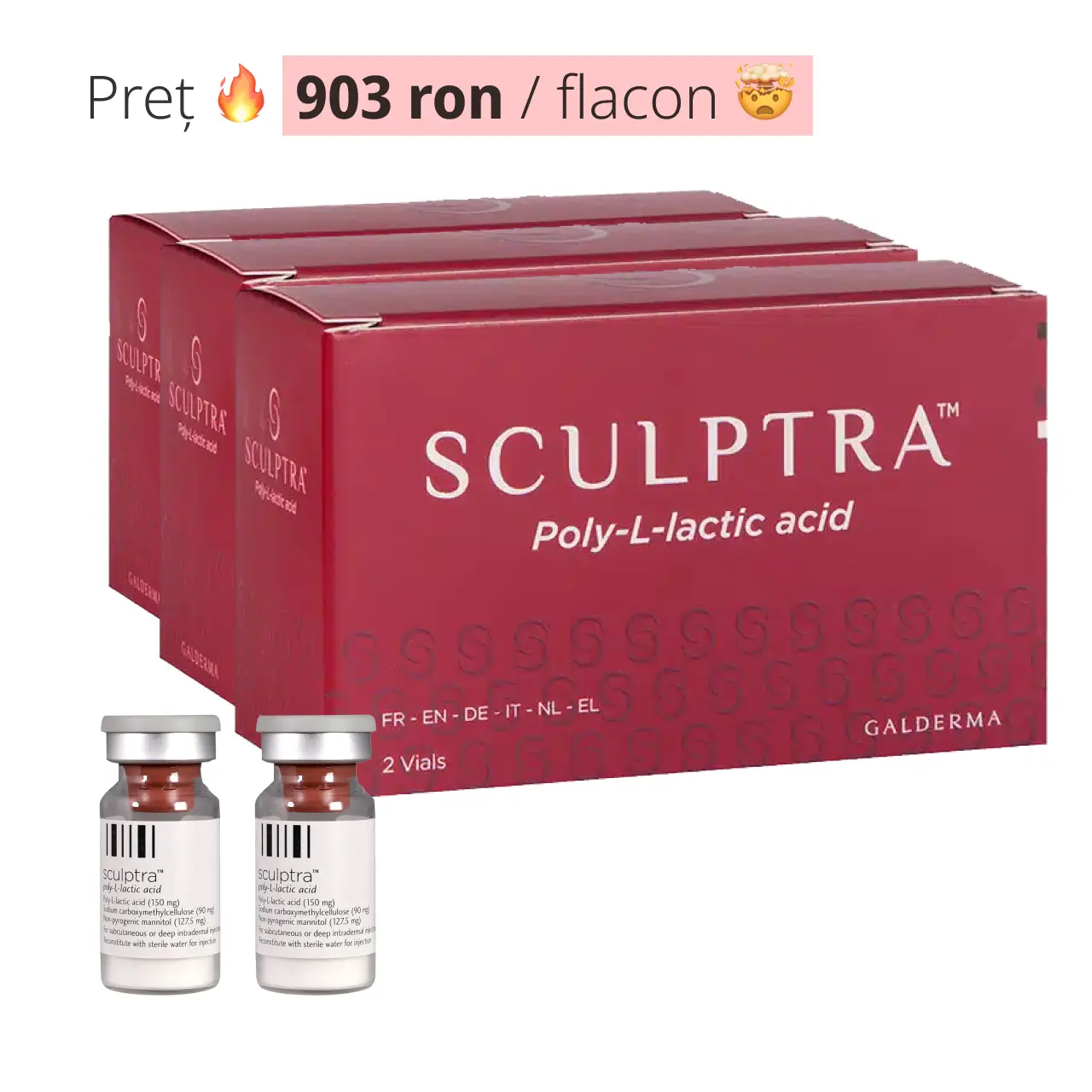 Oferta Sculptra Acid Polilactic - 20 Flacoane - Ultima oferta product thumbnail image
