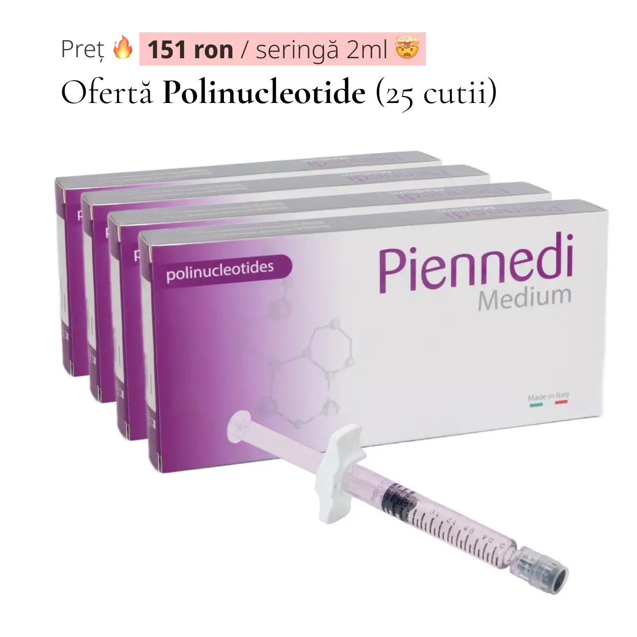 Oferta Polinucliotide 20 seringi x 2ml, Piennedi Medium product thumbnail image